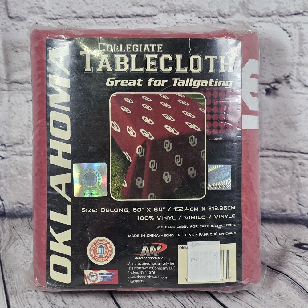 Oklahoma Sooners College Covers Tailgate Cover Fitted Tablecloth 60x80